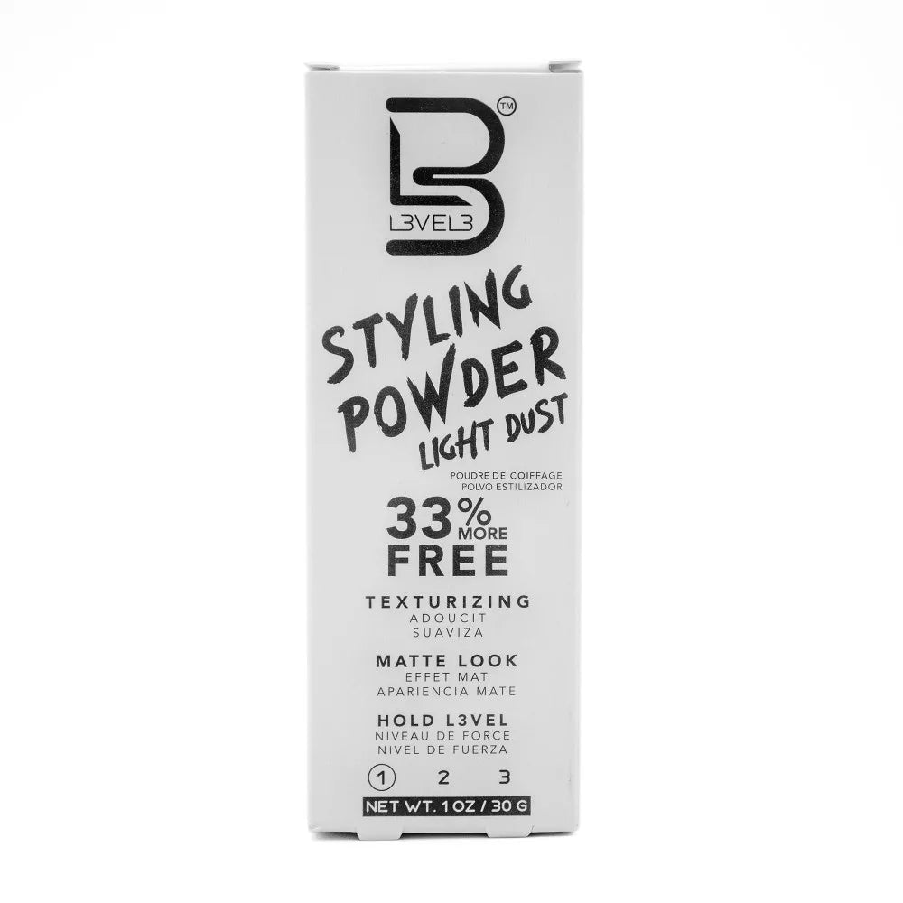L3VEL3 - Light Hold Styling Powder - Light Hold Hair Powder 30g